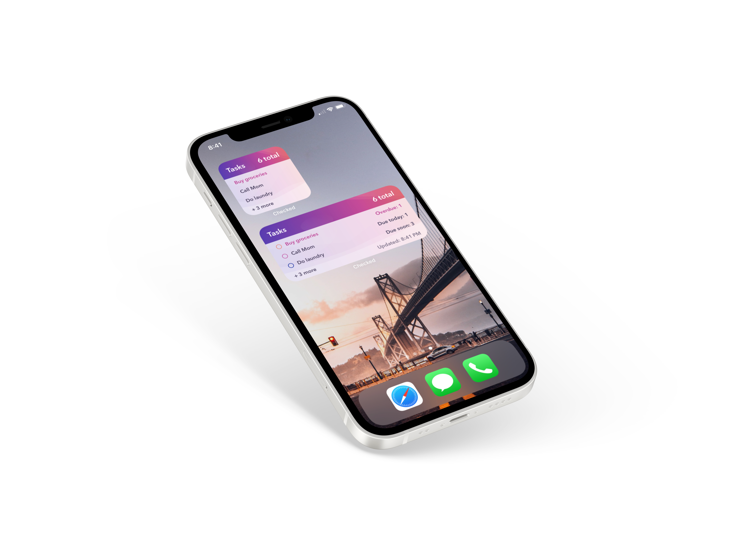 Third slide - Widget screen