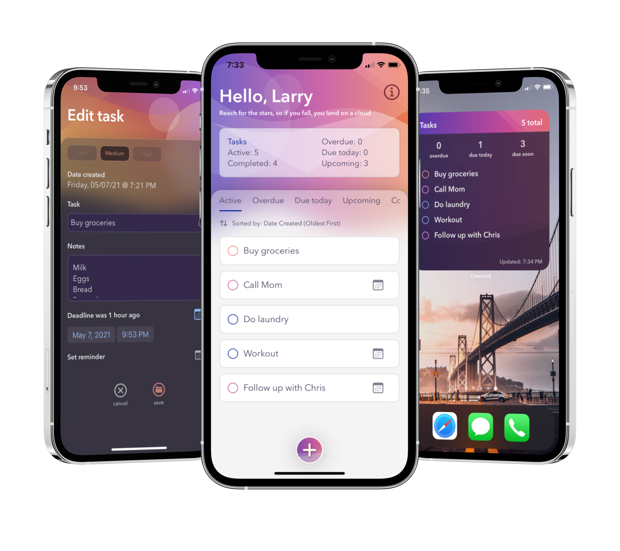 Screenshots of Checked